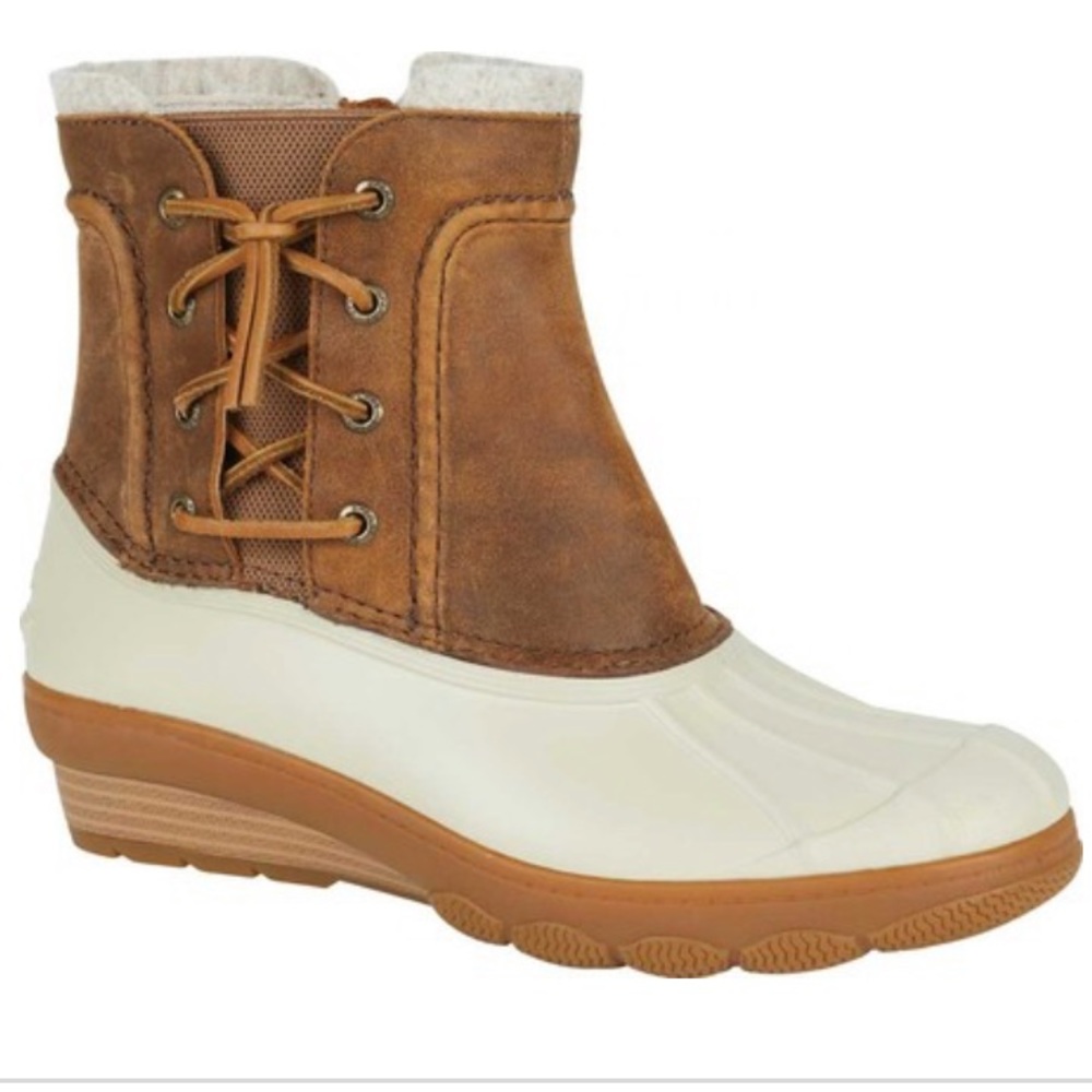 Sperry top sider saltwater wedge spray duck boot